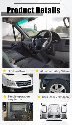 73.6kWh Electric Mini Cargo Van 110km / H Electric Freezer Van 288km أقصى مدى