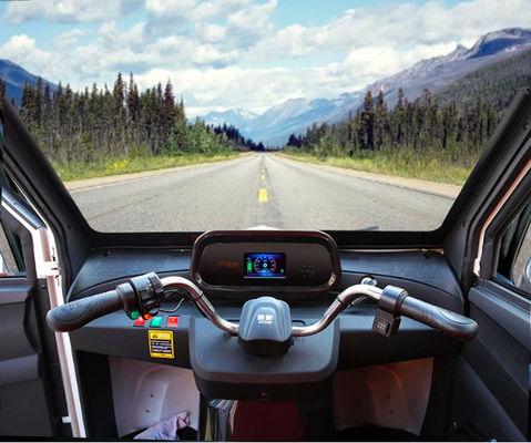 Jinpeng CX 1000W دراجة ثلاثية العجلات الكهربائية ذات العجلات الثلاث مقصورة مغلقة بالكامل 3 مقاعد 27 كم / ساعة