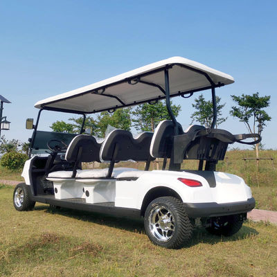 30km / H - 50km / h 4 Wheel Electric Golf Cart بطارية ليثيوم 6 Seater Golf Buggy