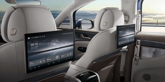 Denza D9 MPV EV سيارة 571nm بطارية ليثيوم حديد 4WD سيارات الدفع الرباعي الكهربائية 180 كم / ساعة