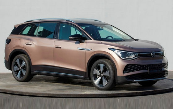 VW ID 6X Pure Electric Cars SUV 160km / H 5 Door 7 Seat 180hp الأميال 460km