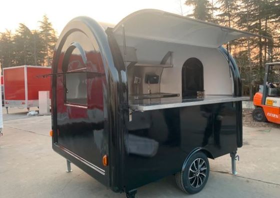 مصنع الهمبرجر في الهواء الطلق المطاعم المتنقلة مقطورة الوجبات السريعة مع مطبخ من الفولاذ المقاوم للصدأ