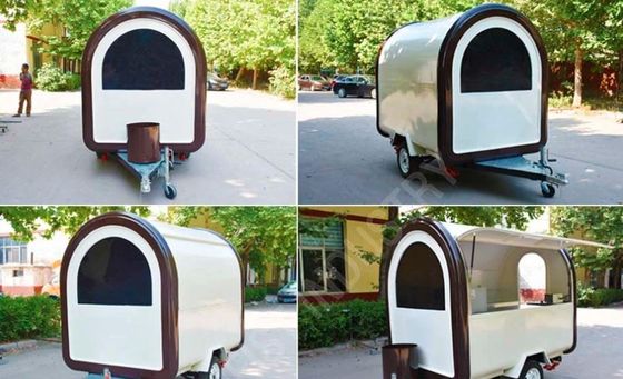 مصنع الهمبرجر في الهواء الطلق المطاعم المتنقلة مقطورة الوجبات السريعة مع مطبخ من الفولاذ المقاوم للصدأ