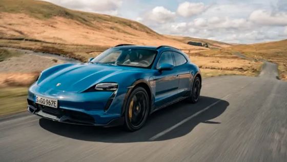 السيارة الكهربائية السريعة الأكثر اكتمالاً - بورش تايكان كروس توريزومو سرعة قصوى 220 كم/ساعة سيارة طاقة جديدة