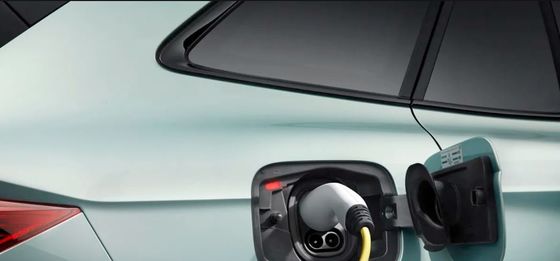 راحة بما فيه الكفاية في القيادة وسريعة بشكل جدير بالثناء في سكودا إينياك iv80 82kWh بطارية محرك واحد،سيارة كهربائية ذات محرك عجلات خلفية