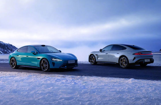 سيارة جديدة من طراز شاومي سو7 سيدان 475 كيلوواط أو 664 حصان قوة 165 ميل في الساعة سيارة طاقة جديدة