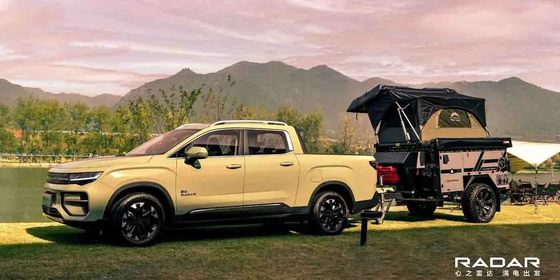 شاحنة جديدة للسيارات الكهربائية 2024 رادار RD6 شاحنة ذات محرك رباعي مع طاقة 200 كيلوواط و عزم دوران 384Nm