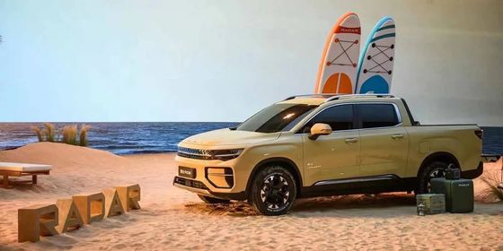 شاحنة جديدة للسيارات الكهربائية 2024 رادار RD6 شاحنة ذات محرك رباعي مع طاقة 200 كيلوواط و عزم دوران 384Nm