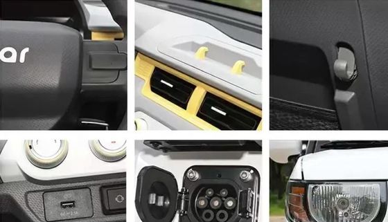 سيارة كهربائية مريحة وعملية - شيري QQ آيس كريم Qirui 2024 170km 205km 3door 4 Seats ميني EV مينيكار