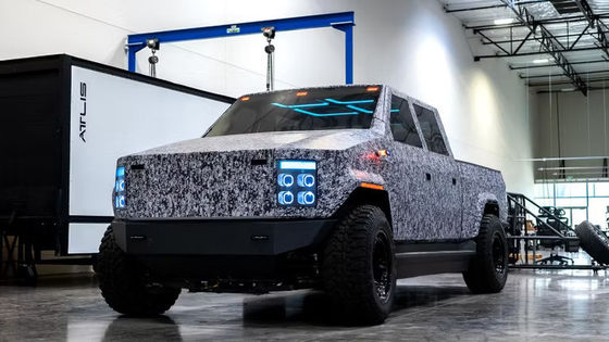 شاحنة Atlis XT كهربائية نقية بنسبة 100٪ مع 125 كيلوواط في الساعة 250 كيلوواط في الساعة بطارية سعة