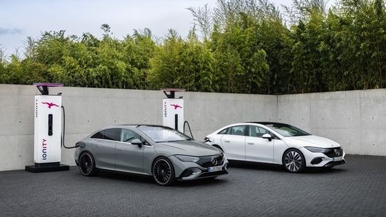 مركبة كهربائية مريحة بنز EQE 350 سيدان 515 كم مدى طويل 215kw قوة تسارع 0-100kmph في6.3s كهربائية نقية