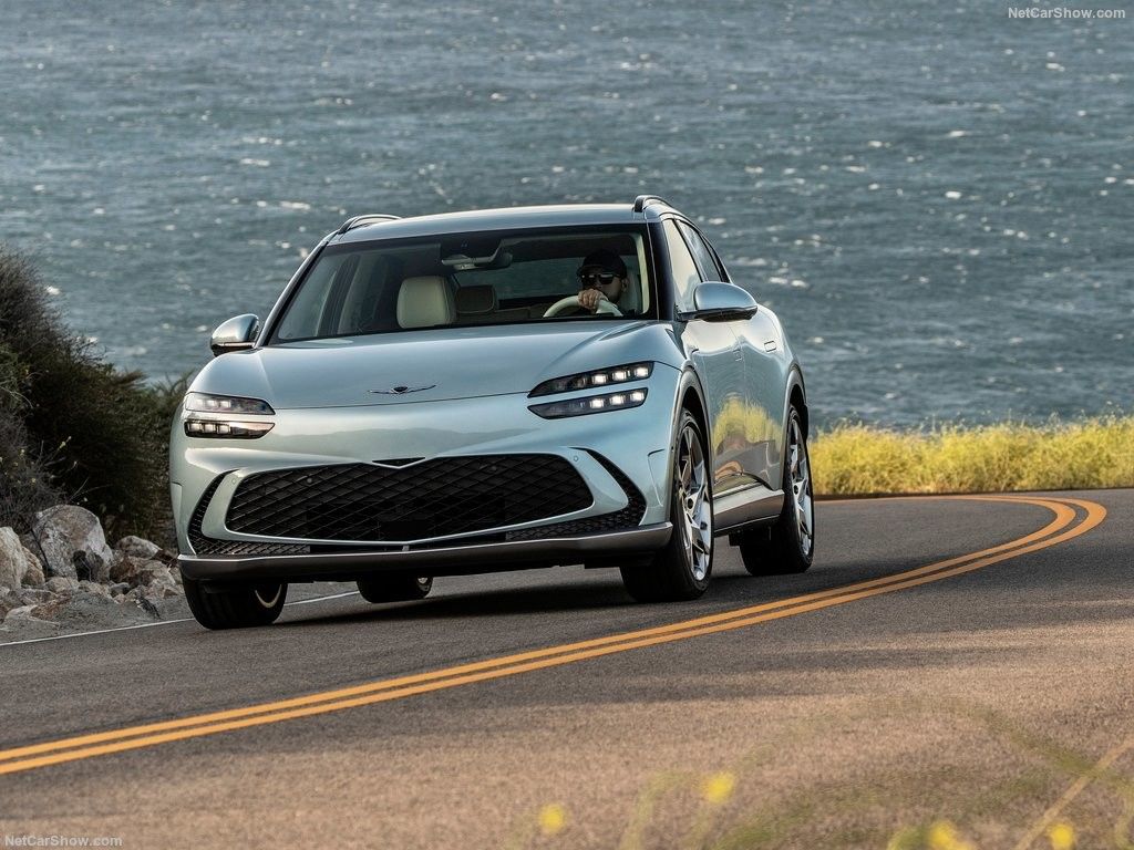 جينيسيس GV60 سيارة عائلية كهربائية ذات سعة 76.4 كيلوواط بطارية 350Nm من عزم الدوران